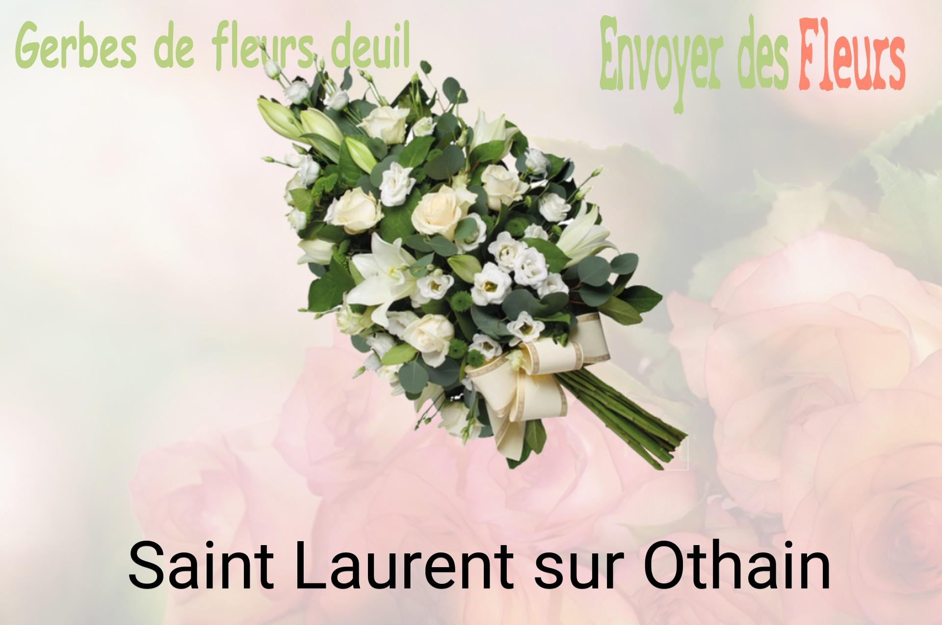 Gerbe de fleurs de deuil livrée à Saint-Laurent-sur-Othain
